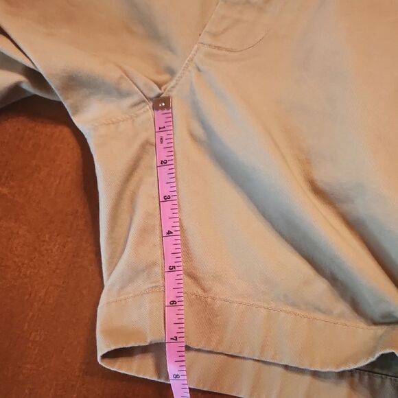 J Crew Flat Front 100% Cotton 7" Inseam Casual Khaki Shorts -Size 31, Tan - Picture 5 of 7